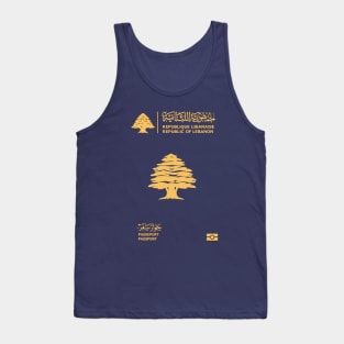 Lebanon passport Tank Top